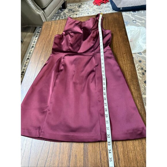 Abercrombie & Fitch Dress Medium Backless Maroon - Picture 2 of 9